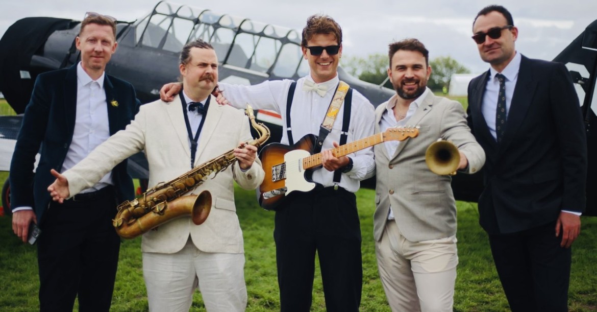 Jumping Band Performance The Jumping 5 Wedding Swing Band to Hire - East Sussex